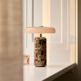 Trip Table Lamp Emperador White